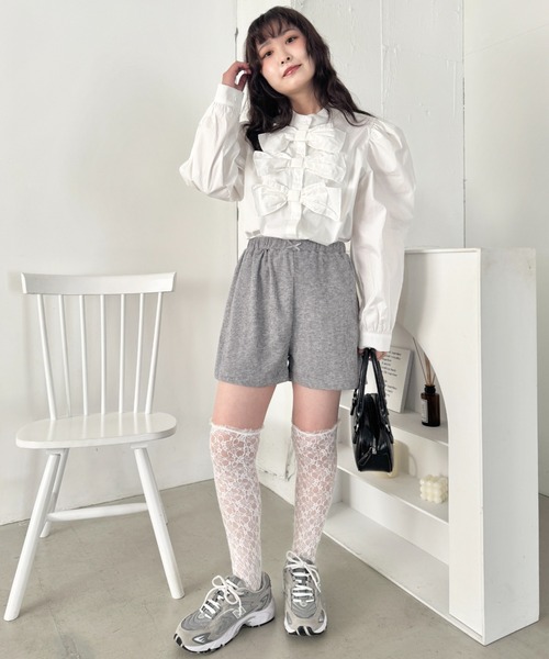 SOLLON.(ソルロン)の「リブショートパンツ(その他パンツ・レディース・アイボリー/グレー・FREE)」の15枚目の写真