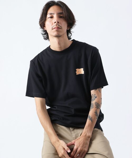 BEN DAVIS(ベンデイビス)の「【BEN DAVIS(ベンデイビス)】OVERLAP COOL TEE / Tシャツ 接触冷感 半袖 クルーネック ワンポイント 刺繍 ワンポイント(Tシャツ/カットソー・メンズ・ネイビー/ベージュ/ホワイト/ブラック・X-LARGE/LARGE/MEDIUM)」の7枚目の写真
