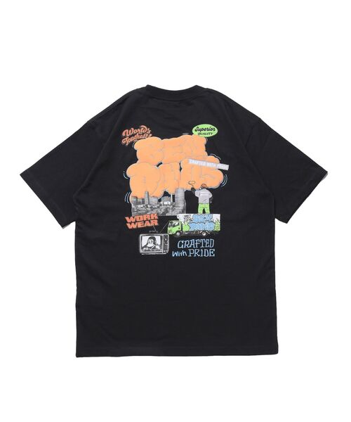 BEN DAVIS(ベンデイビス)の「【BEN DAVIS(ベンデイビス)】OVERLAP COOL TEE / Tシャツ 接触冷感 半袖 クルーネック ワンポイント 刺繍 ワンポイント(Tシャツ/カットソー・メンズ・ネイビー/ベージュ/ホワイト/ブラック・X-LARGE/LARGE/MEDIUM)」の18枚目の写真