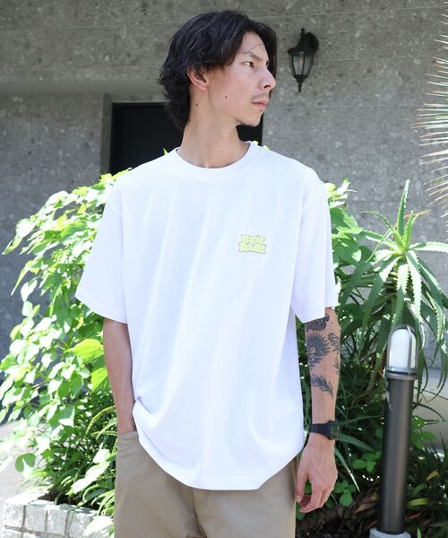 BEN DAVIS(ベンデイビス)の「【BEN DAVIS(ベンデイビス)】OVERLAP COOL TEE / Tシャツ 接触冷感 半袖 クルーネック ワンポイント 刺繍 ワンポイント(Tシャツ/カットソー・メンズ・ネイビー/ベージュ/ホワイト/ブラック・X-LARGE/LARGE/MEDIUM)」の22枚目の写真