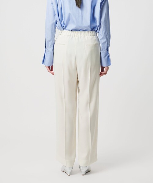 P 2タック ワイドパンツ WHITE ‐ウォッシャブル‐（スラックス