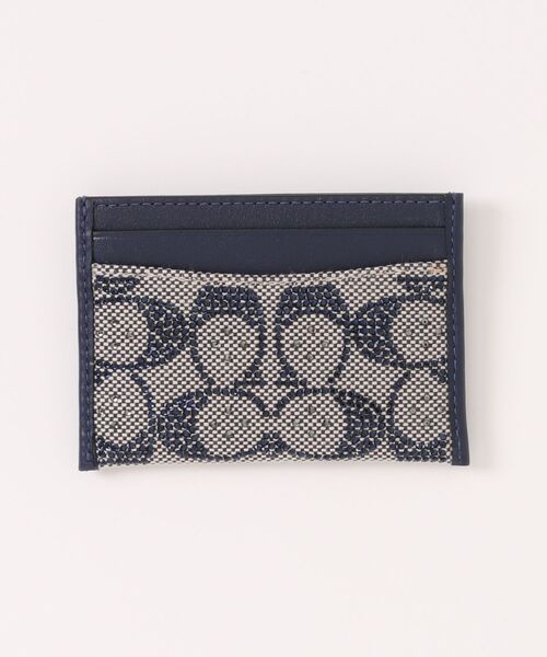 COACH（コーチ）の「エッセンシャル カード ケース・クリスタル シグネチャー ジャカード（カードケース・レディース・ブルー系その他・ONE）」の3枚目の写真