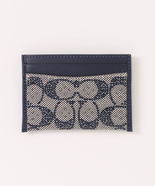 COACH（コーチ）の「エッセンシャル カード ケース・クリスタル シグネチャー ジャカード（カードケース・レディース・ブルー系その他・ONE）」の4枚目の写真