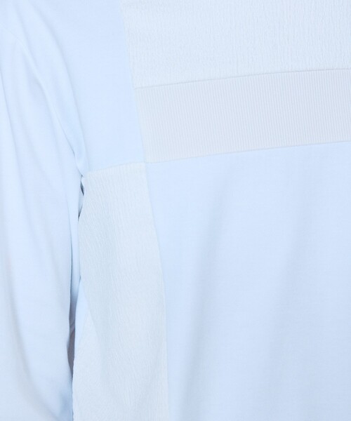 5351 POUR LES HOMMES（ゴーサンゴーイチプールオム）の「【3素材コンビ】コンビネーション 長袖 Tシャツ（Tシャツ/カットソー・メンズ・ホワイト/ブラック/グレイッシュベージュ・44/46/48/50）」の10枚目の写真