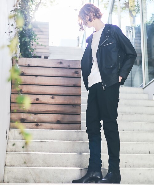 5351 POUR LES HOMMES（ゴーサンゴーイチプールオム）の「【3素材コンビ】コンビネーション 長袖 Tシャツ（Tシャツ/カットソー・メンズ・ホワイト/ブラック/グレイッシュベージュ・44/46/48/50）」の14枚目の写真