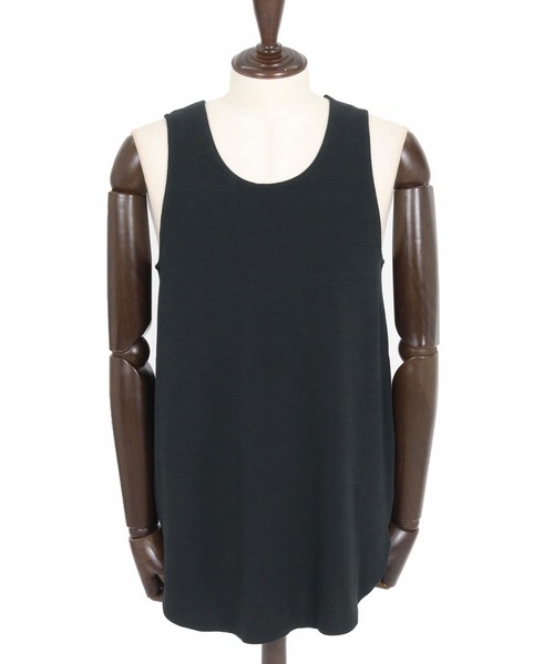 CAMBIO（カンビオ）の「mta596- Span Fraise Long Tank Top タンクトップ(S62726cmb)（タンクトップ・メンズ・ホワイト/チャコールグレー/ブラック・L/M/S）」の7枚目の写真