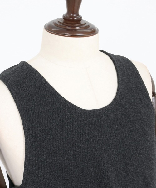 CAMBIO（カンビオ）の「mta596- Span Fraise Long Tank Top タンクトップ(S62726cmb)（タンクトップ・メンズ・ホワイト/チャコールグレー/ブラック・L/M/S）」の10枚目の写真