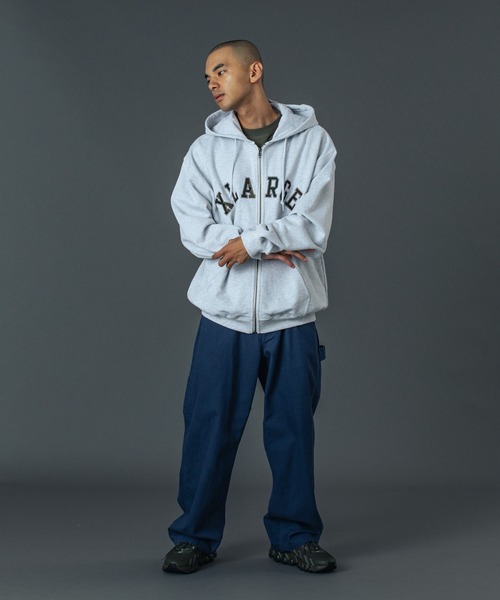 XLARGE(エクストララージ)の「CAMO PATCH ZIP UP HOODED SWEATSHIRT(パーカー・メンズ・ブラック/アッシュ/ブルー・S/M/L/XL)」の6枚目の写真