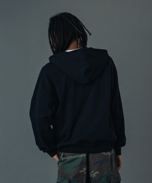 XLARGE(エクストララージ)の「CAMO PATCH ZIP UP HOODED SWEATSHIRT(パーカー・メンズ・ブラック/アッシュ/ブルー・S/M/L/XL)」の11枚目の写真