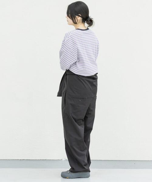 EKAL（エカル）の「『別注』La Hutte×EKAL　 MULTI BORDERLONG-SLEEVET-SHIRTS（Tシャツ/カットソー・レディース・ブラウン系その他/パープル系その他・FREE）」の6枚目の写真