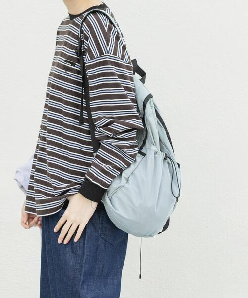 EKAL（エカル）の「『別注』La Hutte×EKAL　 MULTI BORDERLONG-SLEEVET-SHIRTS（Tシャツ/カットソー・レディース・ブラウン系その他/パープル系その他・FREE）」の13枚目の写真