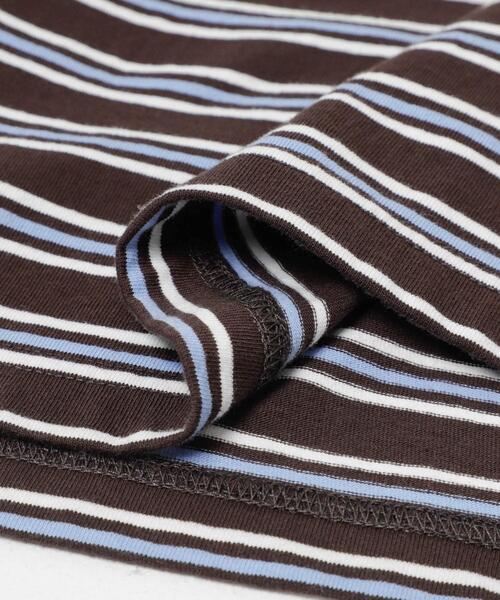 EKAL（エカル）の「『別注』La Hutte×EKAL　 MULTI BORDERLONG-SLEEVET-SHIRTS（Tシャツ/カットソー・レディース・ブラウン系その他/パープル系その他・FREE）」の19枚目の写真