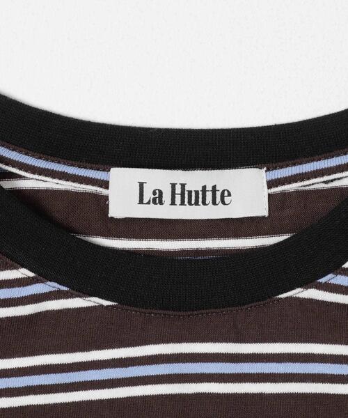 EKAL（エカル）の「『別注』La Hutte×EKAL　 MULTI BORDERLONG-SLEEVET-SHIRTS（Tシャツ/カットソー・レディース・ブラウン系その他/パープル系その他・FREE）」の20枚目の写真