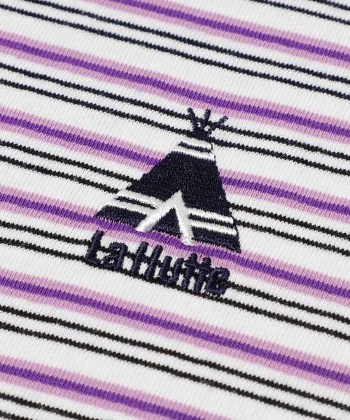 EKAL（エカル）の「『別注』La Hutte×EKAL　 MULTI BORDERLONG-SLEEVET-SHIRTS（Tシャツ/カットソー・レディース・ブラウン系その他/パープル系その他・FREE）」の9枚目の写真