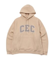 CEC ARCH LOGO フードパーカー（ピンク/裏起毛）