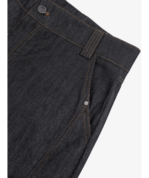 OWSA(オウサ)の「ステッチカーブワイドデニムパンツ 2カラー(デニムパンツ・メンズ・ブラック/ダークブルー・MEDIUM/X-LARGE/LARGE)」の10枚目の写真