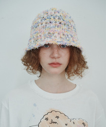 FUN FROM FUN（ファンフロムファン）の「TAFFY CANDY BUCKET HAT, PINK MARBLE（ハット）」