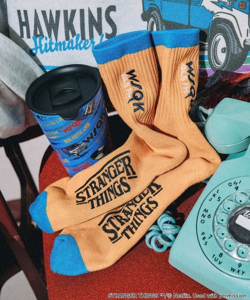 niko and...（ニコアンド）の「【STRANGER THINGS】コラボ刺繍2Pソックス（ソックス/靴下・メンズ・オレンジ/ホワイト・FREE）」の8枚目の写真