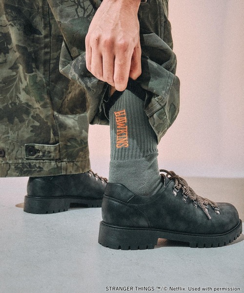 niko and...（ニコアンド）の「【STRANGER THINGS】コラボ刺繍2Pソックス（ソックス/靴下・メンズ・オレンジ/ホワイト・FREE）」の12枚目の写真