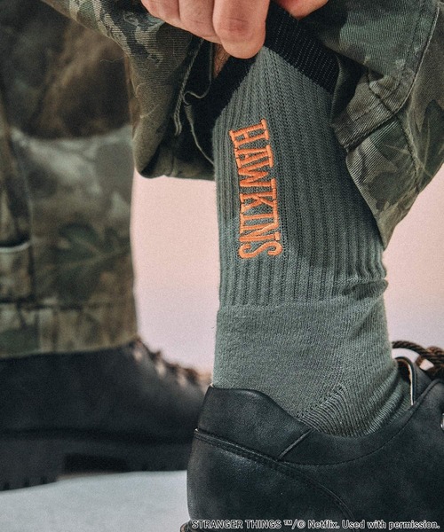 niko and...（ニコアンド）の「【STRANGER THINGS】コラボ刺繍2Pソックス（ソックス/靴下・メンズ・オレンジ/ホワイト・FREE）」の13枚目の写真