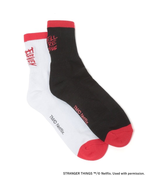 niko and...（ニコアンド）の「【STRANGER THINGS】コラボ刺繍2Pソックス（ソックス/靴下・メンズ・オレンジ/ホワイト・FREE）」の15枚目の写真