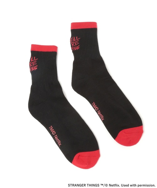 niko and...（ニコアンド）の「【STRANGER THINGS】コラボ刺繍2Pソックス（ソックス/靴下・メンズ・オレンジ/ホワイト・FREE）」の18枚目の写真