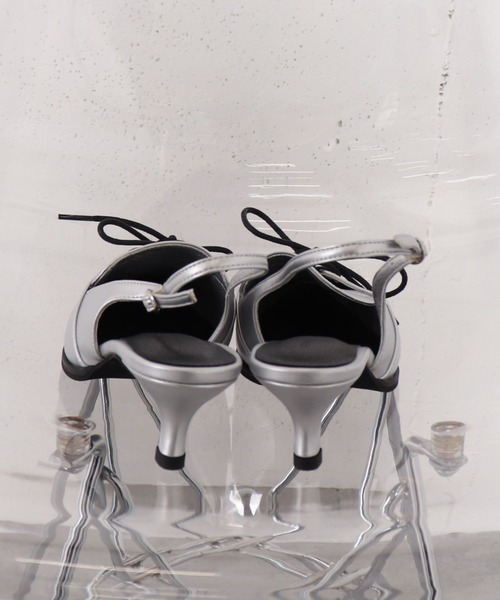 archives（アルシーヴ）の「レースアップバックバンドパンプス（パンプス・レディース・シルバーグレー/ブラック・MEDIUM/LARGE）」の8枚目の写真