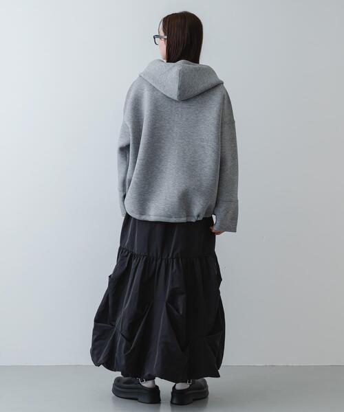SENSE OF PLACE by URBAN RESEARCH（センスオブプレイスバイアーバンリサーチ）の「タックバルーンスカート（スカート・レディース・アイボリー/チャコールグレー・ONE）」の15枚目の写真