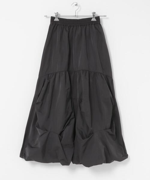 SENSE OF PLACE by URBAN RESEARCH（センスオブプレイスバイアーバンリサーチ）の「タックバルーンスカート（スカート・レディース・アイボリー/チャコールグレー・ONE）」の16枚目の写真