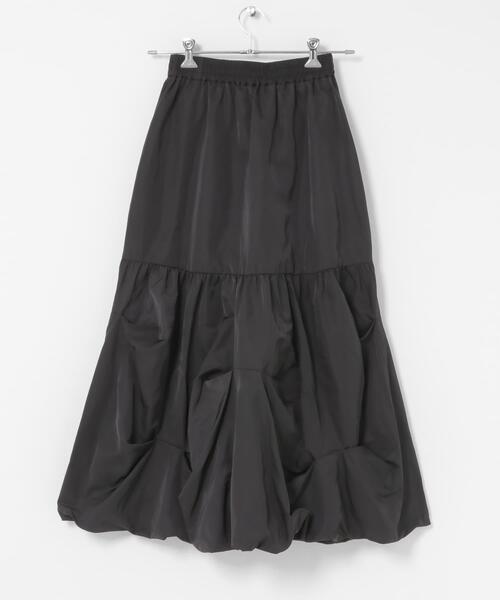 SENSE OF PLACE by URBAN RESEARCH（センスオブプレイスバイアーバンリサーチ）の「タックバルーンスカート（スカート・レディース・アイボリー/チャコールグレー・ONE）」の18枚目の写真