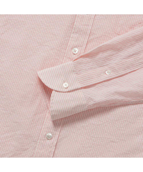 PRODESHIRT(プロデシャツ)の「E-460 カプリオックスフォードシャツ(ピンクストライプ)(シャツ/ブラウス・メンズ・その他・L/XL/M)」の6枚目の写真