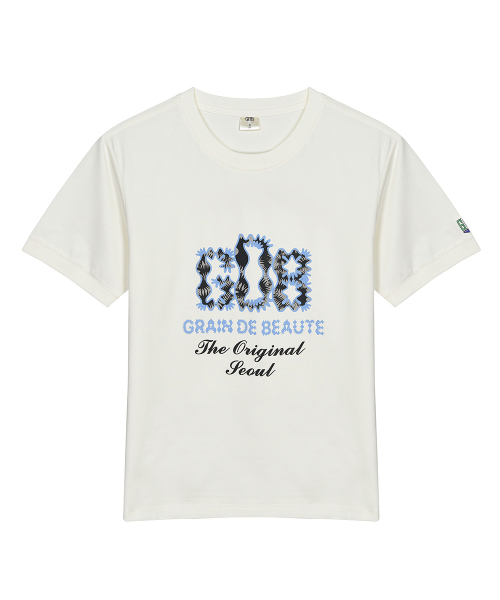 GRAIN DE BEAUTE（グランデボーテ）の「Original GDB T-SHIRT [BEIGE]（Tシャツ/カットソー・レディース・ベージュ・S/M/L/XL）」の2枚目の写真