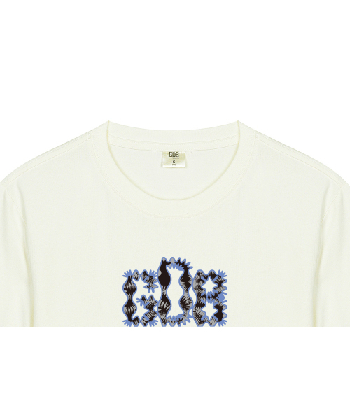 GRAIN DE BEAUTE（グランデボーテ）の「Original GDB T-SHIRT [BEIGE]（Tシャツ/カットソー・レディース・ベージュ・S/M/L/XL）」の4枚目の写真