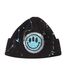 THE MADNESS（ザ マッドネス）の「HAND WORK FOUR SEASON LIGHT SMILE BEANIE_BK/BL（ニットキャップ/ビーニー）」