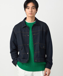 COMME CA ISM | ガムストレッチ デニムライクジャージー Gジャンタイプブルゾン(ブルゾン)