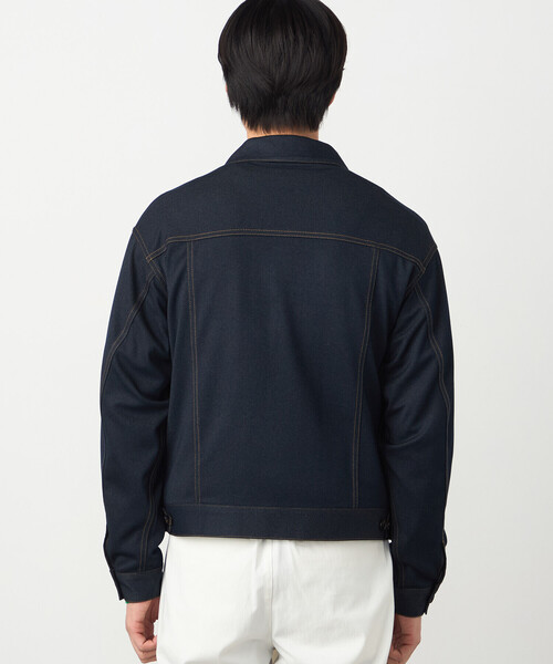 COMME CA ISM（コムサイズム）の「ガムストレッチ デニムライクジャージー Gジャンタイプブルゾン（ブルゾン・メンズ・ネイビー/ブラック・LARGE/MEDIUM/SMALL）」の15枚目の写真