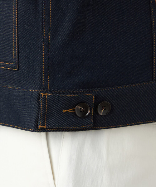 COMME CA ISM（コムサイズム）の「ガムストレッチ デニムライクジャージー Gジャンタイプブルゾン（ブルゾン・メンズ・ネイビー/ブラック・LARGE/MEDIUM/SMALL）」の20枚目の写真