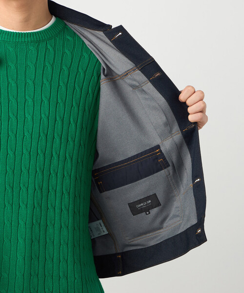 COMME CA ISM（コムサイズム）の「ガムストレッチ デニムライクジャージー Gジャンタイプブルゾン（ブルゾン・メンズ・ネイビー/ブラック・LARGE/MEDIUM/SMALL）」の21枚目の写真