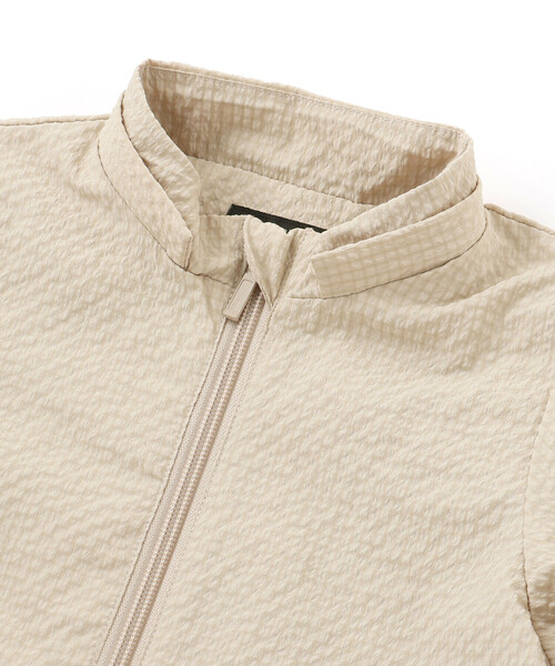 BeBe（ベベ）の「【撥水加工】サッカーチェックフード付きペプラムブルゾン(90~150cm)（ブルゾン・キッズ・ベージュ/パープル・110cm/120cm/90cm/130cm/100cm/140cm）」の14枚目の写真