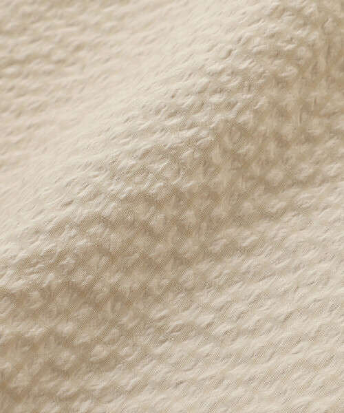 BeBe（ベベ）の「【撥水加工】サッカーチェックフード付きペプラムブルゾン(90~150cm)（ブルゾン・キッズ・ベージュ/パープル・110cm/120cm/90cm/130cm/100cm/140cm）」の22枚目の写真