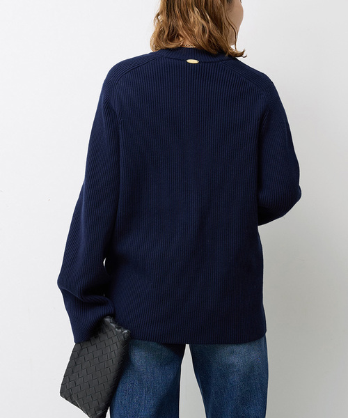 Deuxieme Classe（ドゥーズィエムクラス）の「LEWES アゼ カーディガン（カーディガン/ボレロ・レディース・ネイビー/ホワイト・FREE）」の14枚目の写真