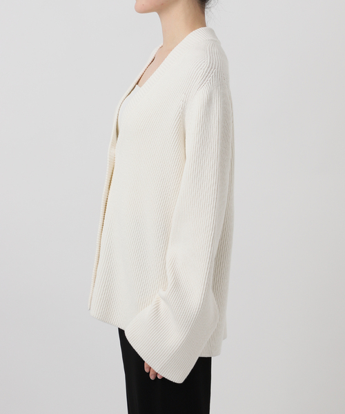 Deuxieme Classe（ドゥーズィエムクラス）の「LEWES アゼ カーディガン（カーディガン/ボレロ・レディース・ネイビー/ホワイト・FREE）」の20枚目の写真