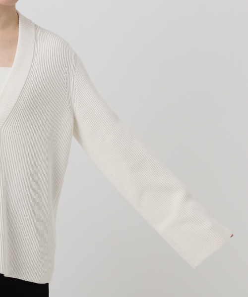 Deuxieme Classe（ドゥーズィエムクラス）の「LEWES アゼ カーディガン（カーディガン/ボレロ・レディース・ネイビー/ホワイト・FREE）」の3枚目の写真