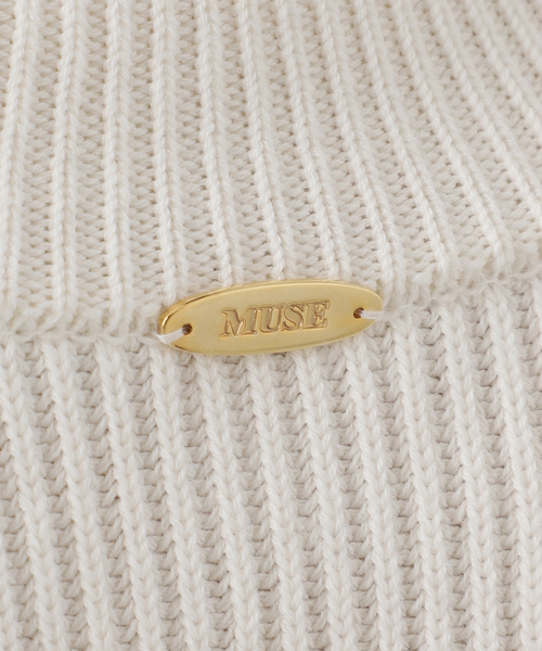 Deuxieme Classe（ドゥーズィエムクラス）の「LEWES アゼ カーディガン（カーディガン/ボレロ・レディース・ネイビー/ホワイト・FREE）」の5枚目の写真