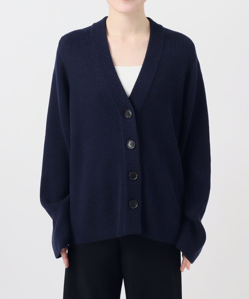 Deuxieme Classe（ドゥーズィエムクラス）の「LEWES アゼ カーディガン（カーディガン/ボレロ・レディース・ネイビー/ホワイト・FREE）」の8枚目の写真