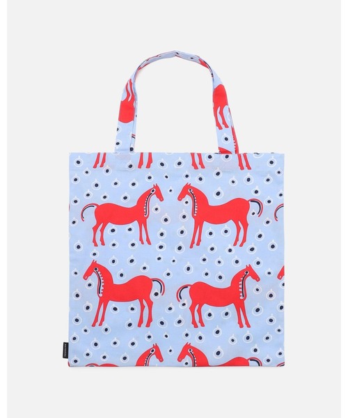 marimekko（マリメッコ）の「Musta Tamma / tote bag 44x43cm（トートバッグ・レディース・レッド・FREE）」の7枚目の写真
