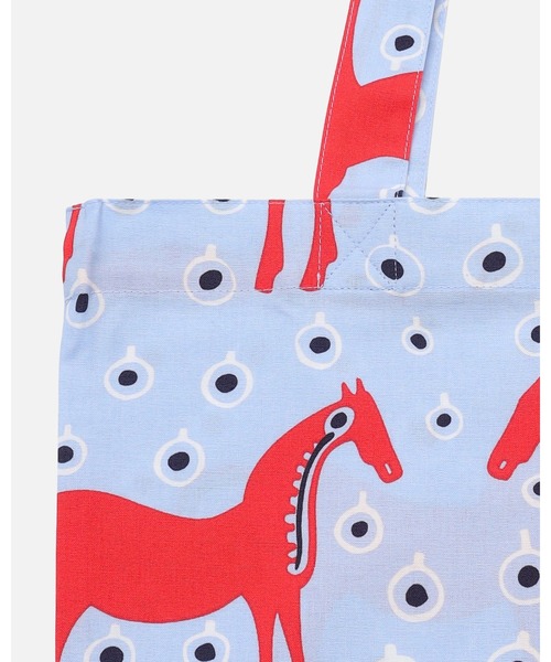 marimekko（マリメッコ）の「Musta Tamma / tote bag 44x43cm（トートバッグ・レディース・レッド・FREE）」の9枚目の写真