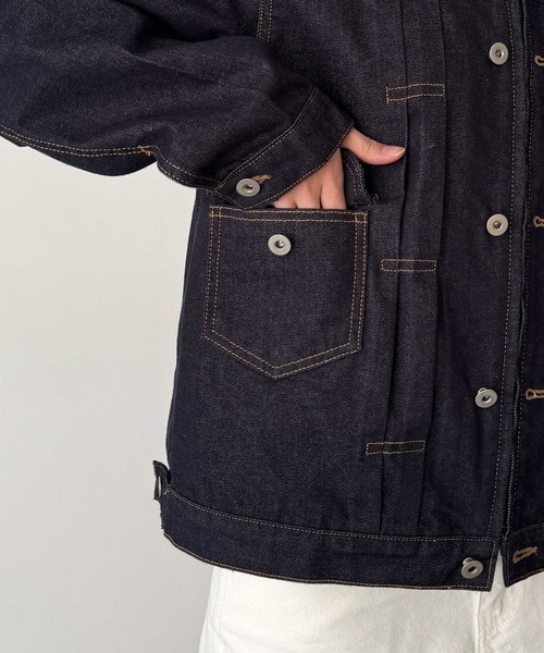 CANAL JEAN（キャナルジーン）の「choice_cnl　ZIPデニムジャケット（デニムジャケット・レディース・ダークインディゴブルー・1/2）」の11枚目の写真