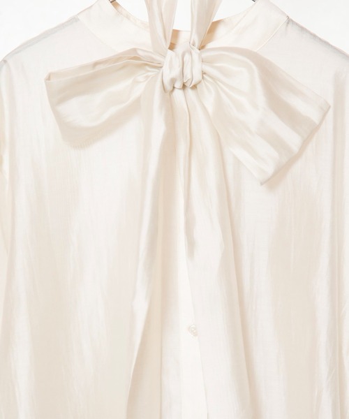 OSMOSIS（オズモーシス）の「3WAYシアーシャツブラウス（シャツ/ブラウス・レディース・ブラック/アイボリー/ネイビー・ONE SIZE）」の21枚目の写真