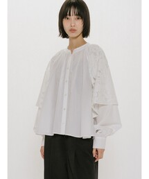 MIDIUMISOLID（ミディウミソリッド）の「MIDIUMISOLID for Ladies レースフレアブラウス（シャツ/ブラウス）」